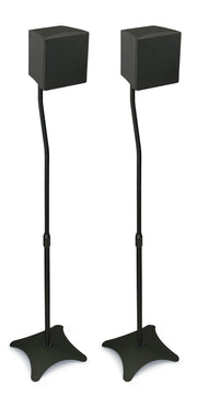 Mount - IT - Universal Speaker Stands (Pair) up to 10 lbs - Black Electronics