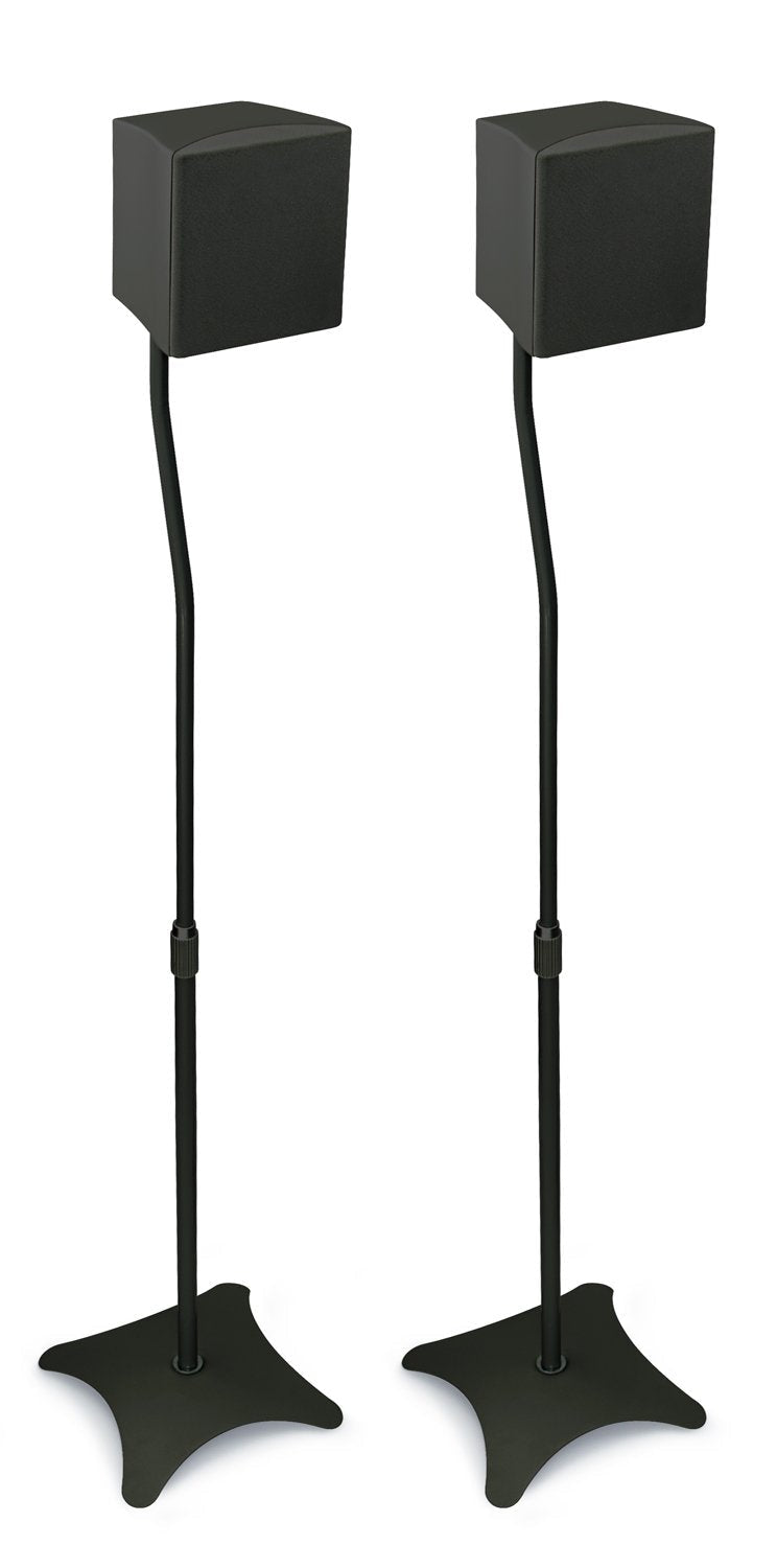 Mount - IT - Universal Speaker Stands (Pair) up to 10 lbs - Black Electronics