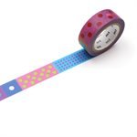 MT TAPES - Washi Tape 15mmx7m Kap.Polka Dot Vivid Arts & Crafts