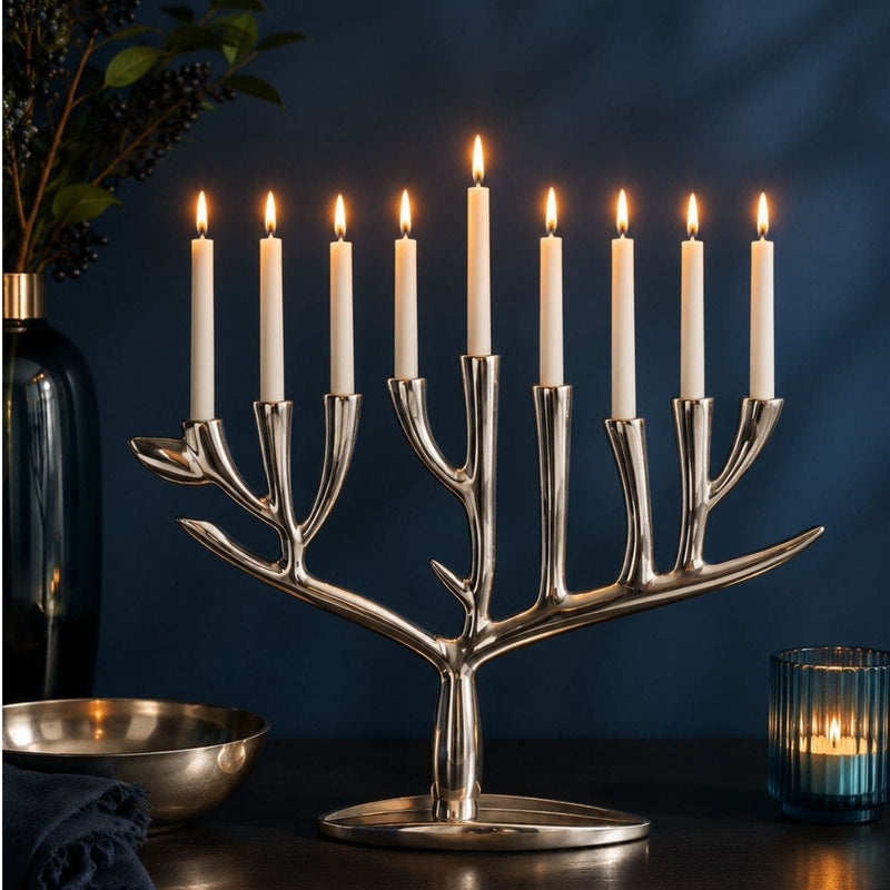 Nambé - Tree of Life Menorah - view 4