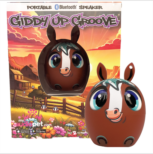 My Audio Pet Giddy Up Groove the Horse speaker with retail packaging
