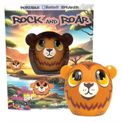My Audio Pet Rock & Roar the Lion speaker with retail packaging