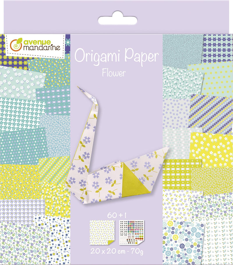 My Mandarine Origami Paper – Flowers