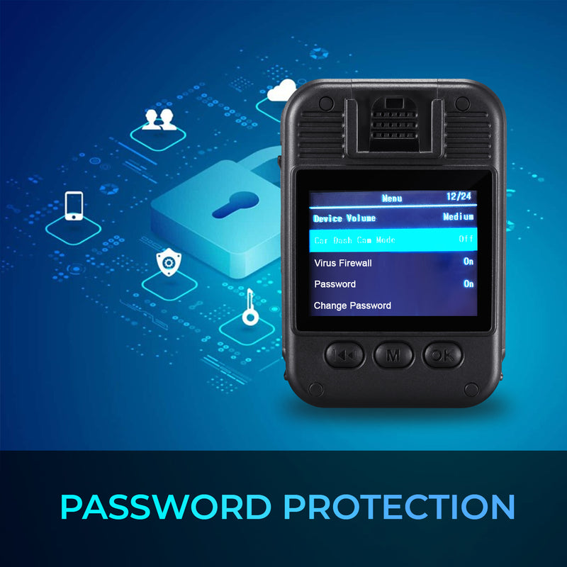 myGEKOgear - Aegis 110 HD Body Cam 1080p - IP65- Black - Limolin 