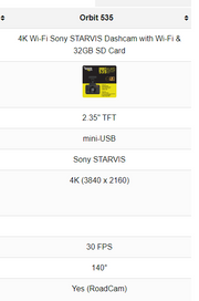 myGEKOgear - Dashcam - Orbit 535 (GO53532G) - Limolin 