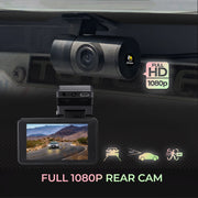 myGEKOgear - Dashcam Orbit D220 2K + 1080p Dual with 32GB Card - Black Electronics