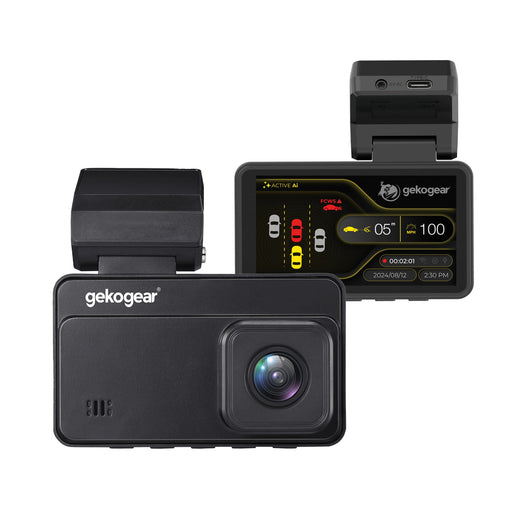 myGEKOgear - Dashcam Orbit D220 2K + 1080p Dual with 32GB Card - Black Electronics