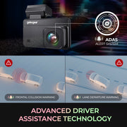 myGEKOgear - Dashcam Orbit D220 2K + 1080p Dual with 32GB Card - Black Electronics