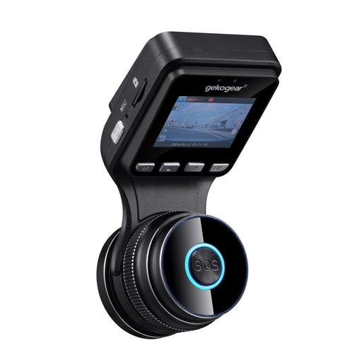 myGEKOgear - Dashcam - Oribit D200 2K HD 140 Degree Wide Angle G - Sensor 32GB MicroSD Included (support up to 128GB) - Black Cameras & Optics