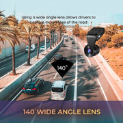 myGEKOgear - Dashcam - Oribit D200 2K HD 140 Degree Wide Angle G - Sensor 32GB MicroSD Included (support up to 128GB) - Black Cameras & Optics
