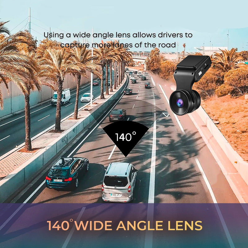 myGEKOgear - Dashcam - Oribit D200 2K HD 140 Degree Wide Angle G - Sensor 32GB MicroSD Included (support up to 128GB) - Black Cameras & Optics