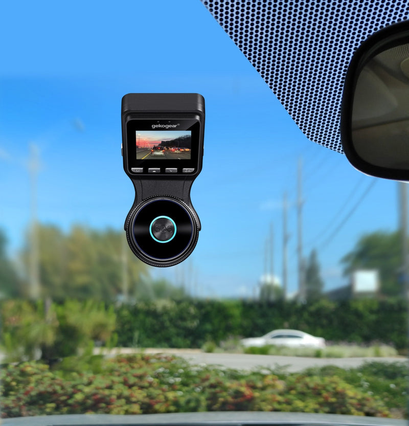 myGEKOgear - Dashcam - Oribit D200 2K HD 140 Degree Wide Angle G - Sensor 32GB MicroSD Included (support up to 128GB) - Black Cameras & Optics