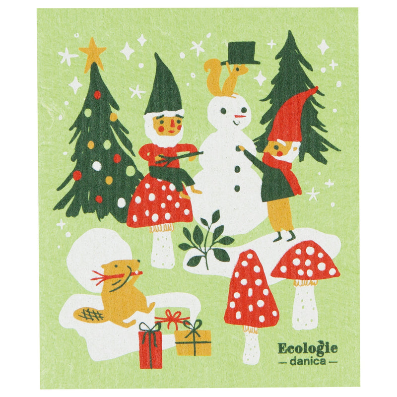 Danica - Gnome for Holidays Swedish Dishcloth