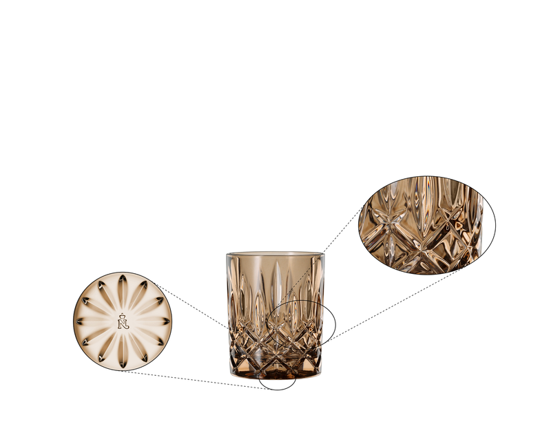 Nachtmann - Noblesse - Whisky Tumbler Tobacco (Set of 2) - design detail