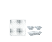 Nachtmann - Bossa Nova - Square Platter & 3 Bowls (4-Piece Set) - product view