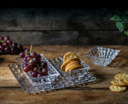 Nachtmann - Bossa Nova - Square Platter & 3 Bowls (4-Piece Set) - in use