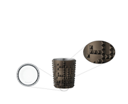 Nachtmann - Punk - Gun Metal Tumbler - design detail