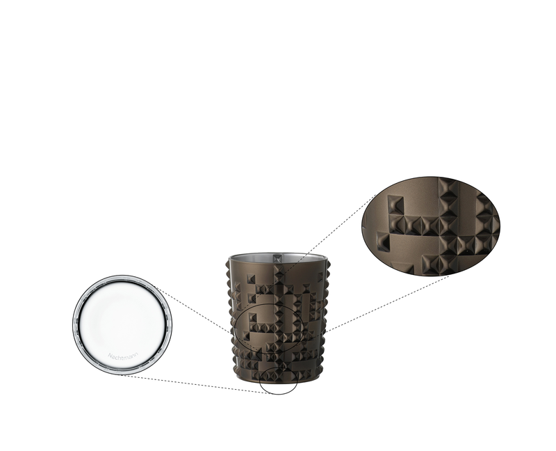Nachtmann - Punk - Gun Metal Tumbler - design detail