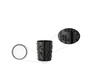 Nachtmann - Punk - Jet Black Tumbler - design detail