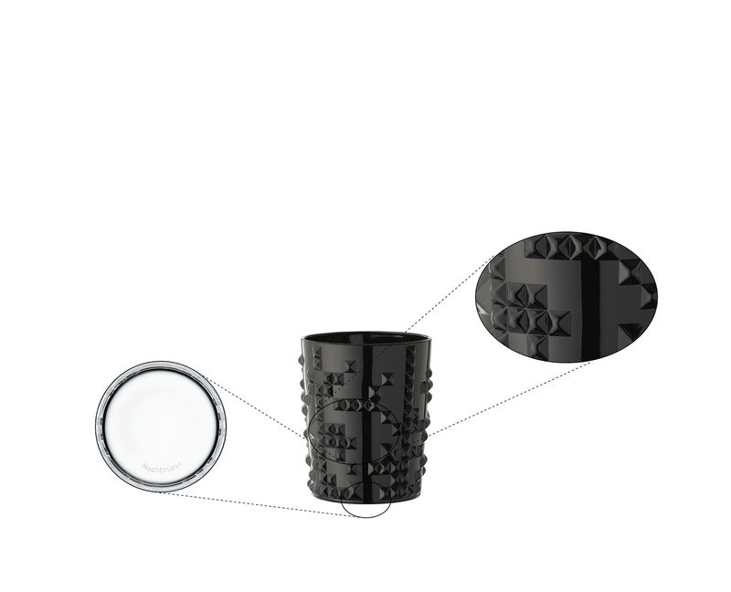Nachtmann - Punk - Jet Black Tumbler - design detail