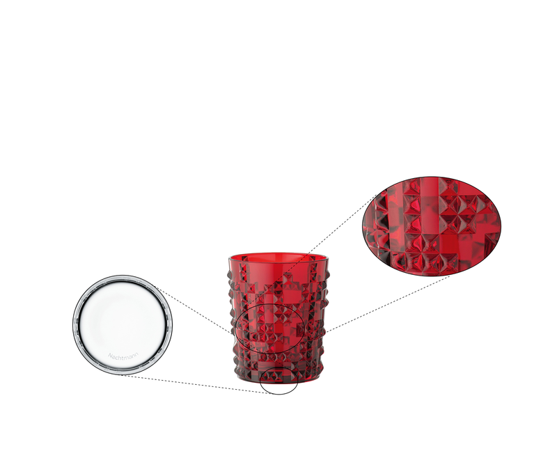Nachtmann - Punk - Ruby Red Tumbler - design detail