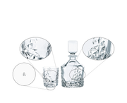 Nachtmann - Sculpture - Whisky Decanter Set (3-Piece Set) - design detail