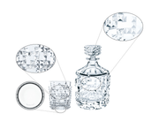 Nachtmann - Punk - Whisky Decanter Set (3-Piece Set) - design detail