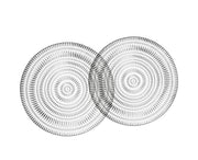 Nachtmann - ETHNO - Plate (Set of 2) | 32 cm / 12.6 in Home & Kitchen