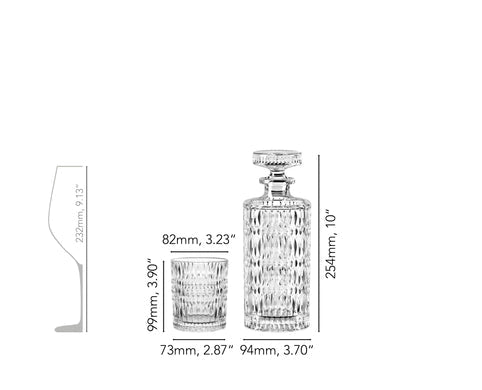 Nachtmann - ETHNO - Whisky Decanter Set (Set of 3) Home & Kitchen