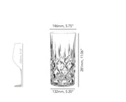 Nachtmann - Noblesse - NOBLESSE VASE/HURRICANE LAMP 28CM Home & Kitchen
