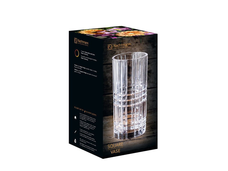 Nachtmann - SQUARE VASE LG 28CM Home & Kitchen