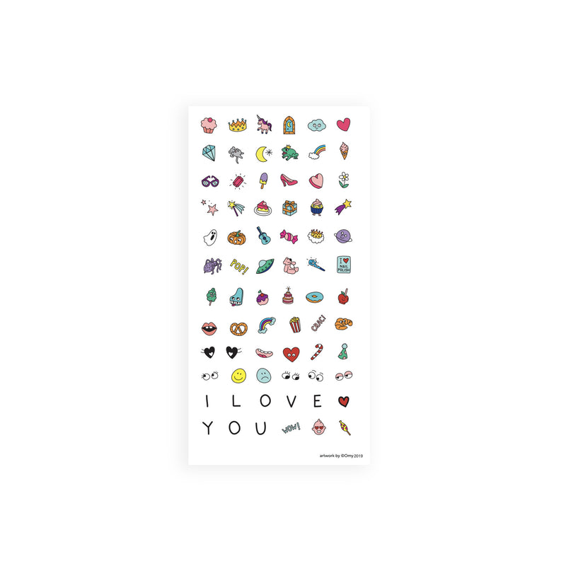 Nailmatic - Kids - Magic Nails Nail Stickers (72 Pieces) - product view