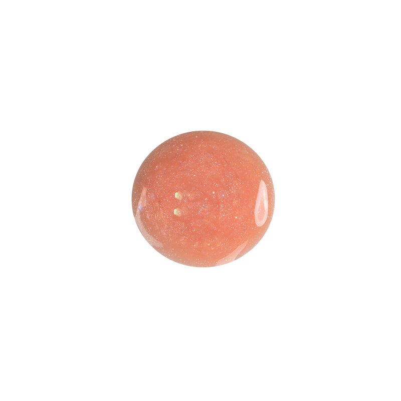 Nailmatic - Kids - Peachy Water-Based Nail Polish - Peach Glitter - colour detail