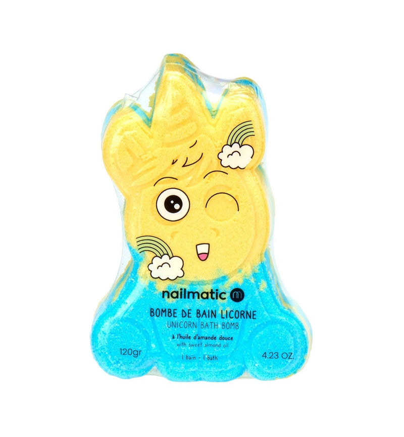 Nailmatic - Kids - Blue Unicorn Bath Bomb 120gr