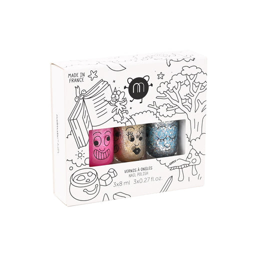 Nailmatic - Kids Set of 3 nail polishes - Fairy: Luna, Aurora, and Pinky Health & Beauty