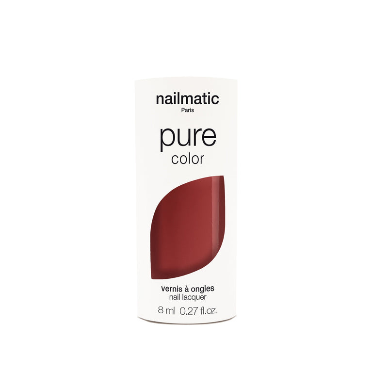 Nailmatic - PURE Color Plant Based Nail Polish - Anouk - Brun Brique /Brick Brown Health & Beauty