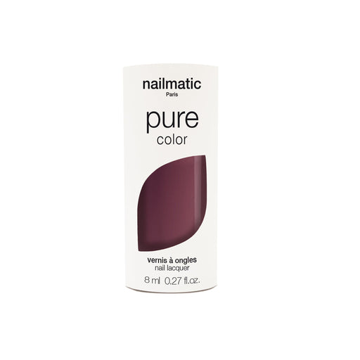 Nailmatic - PURE Color Plant Based Nail Polish - Misha - Brun Aubergine / Eggplant Brown Health & Beauty