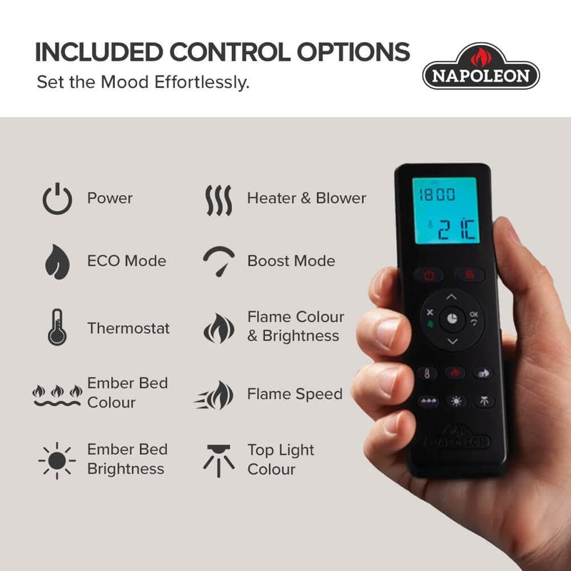 Napoleon - ASTOUND 62 FLEXMOUNT ELECTRIC FIREPLACE NEFL62AB Home & Kitchen