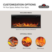 Napoleon - ASTOUND 62 FLEXMOUNT ELECTRIC FIREPLACE NEFL62AB Home & Kitchen