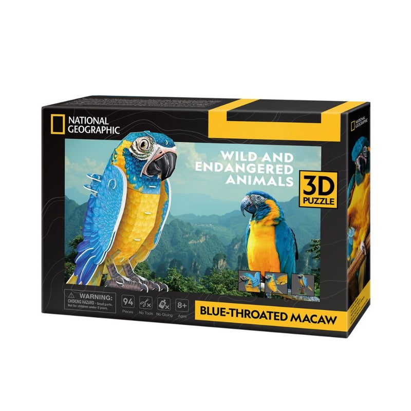 National Geographic - 3D Puzzle: Blue Throated Macaws Animals & Pet Supplies
