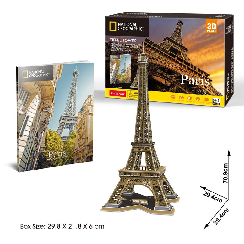 National Geographic - 3D Puzzle: Eiffel Tower Toys & Games