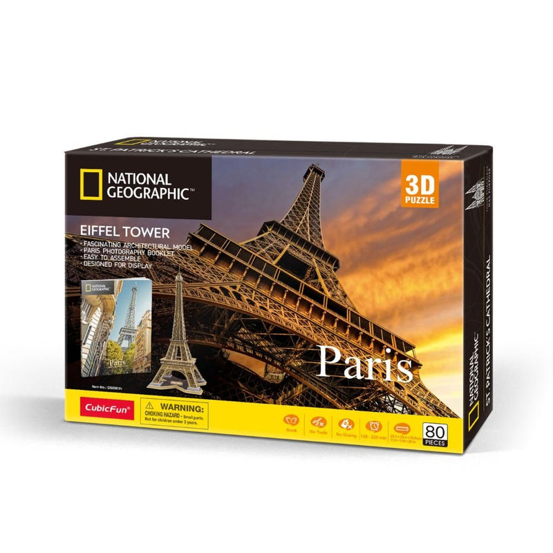 National Geographic - 3D Puzzle: Eiffel Tower Toys & Games
