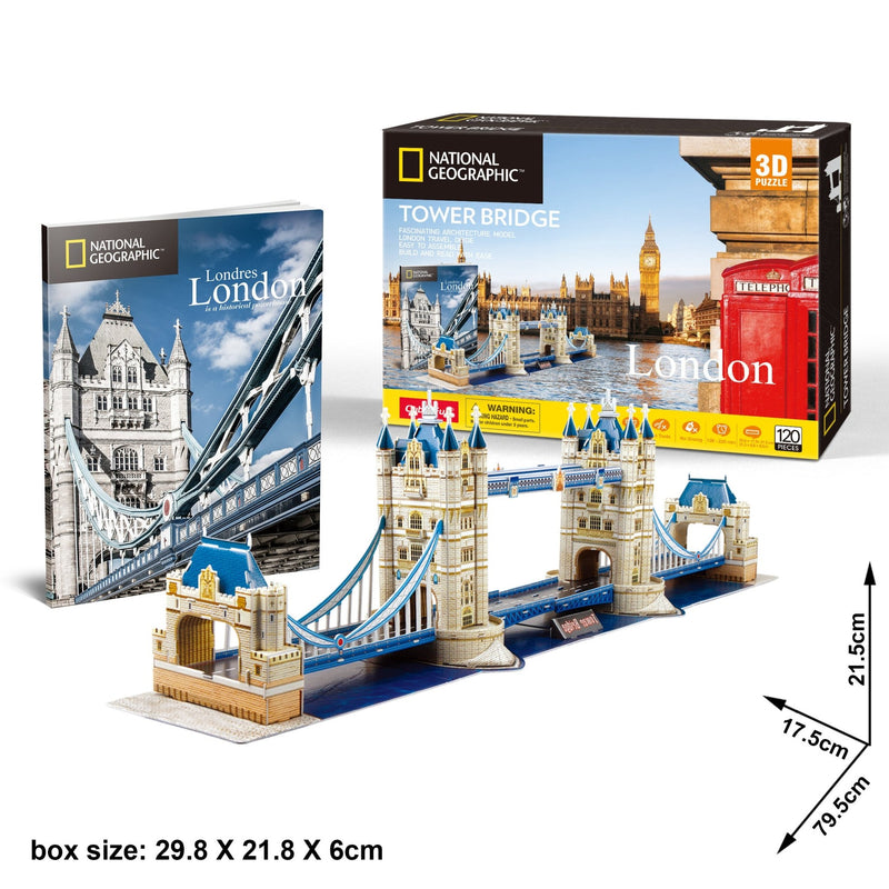 National Geographic - 3D Puzzle: Tower Bridge Toys & Games