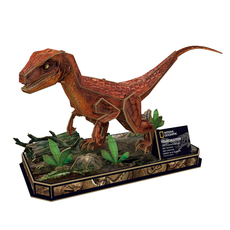 National Geographic - 3D Puzzle: Velociraptor Arts & Entertainment