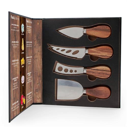 Natural Living - ACACIA 4pc Cheese Knife Set Home & Kitchen