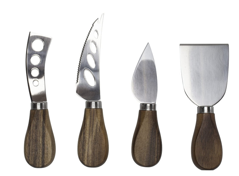 Natural Living - ACACIA 4pc Cheese Knife Set Home & Kitchen