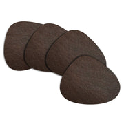 Natural Living - BAUHAUS Antimicrobial Coasters Home & Kitchen Brown