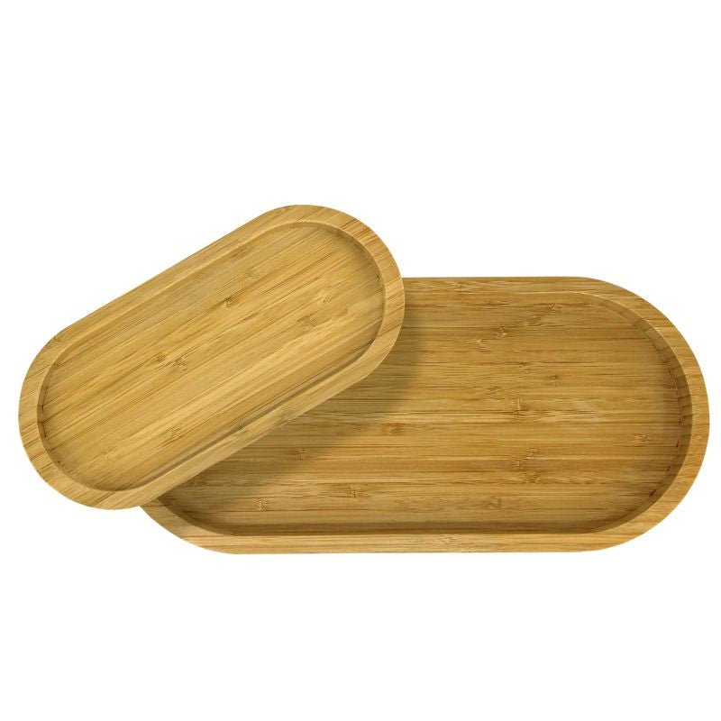 Natural Living - Oval Platter Home & Kitchen 23 x 11cm Natural