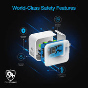 Naztech - 30W USB-C PD + 12W USB Fast Wall Charger | White - Limolin 
