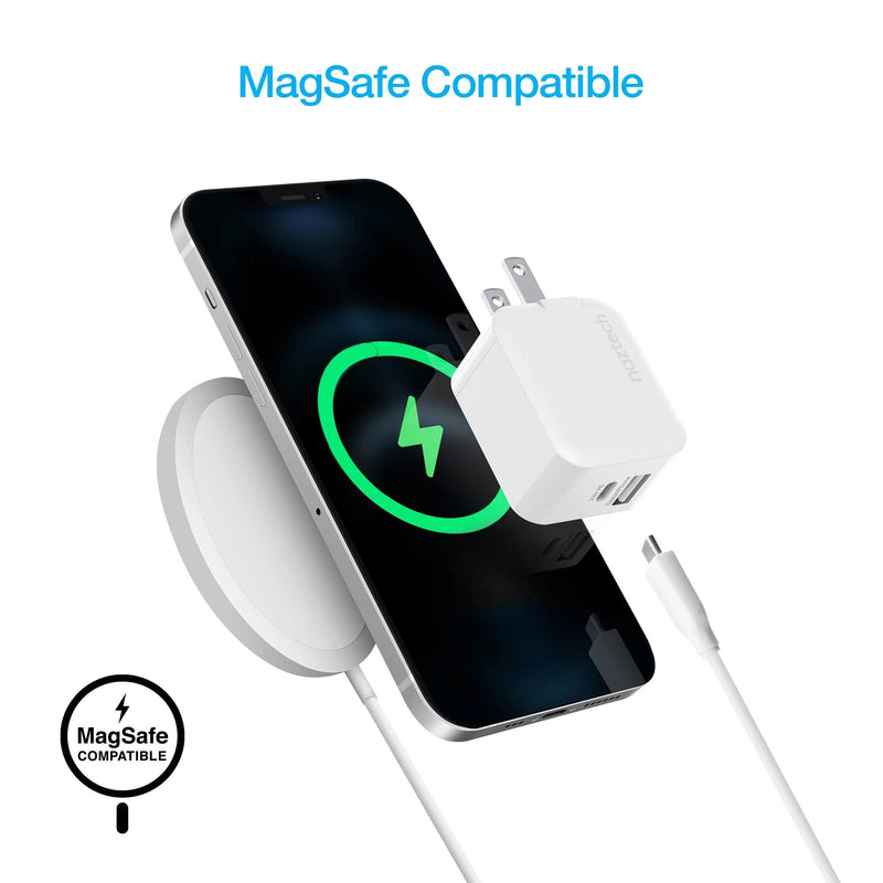 Naztech - 30W USB-C PD + 12W USB Fast Wall Charger | White - Limolin 